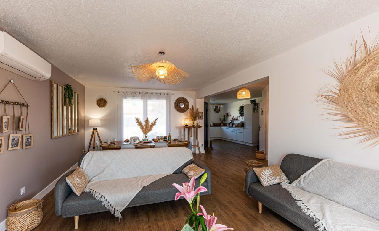 Villa des Oliviers : Sublime villa avec piscine chauffée et privée, terrasse de 185m² Bon-Encontre Extérieur photo